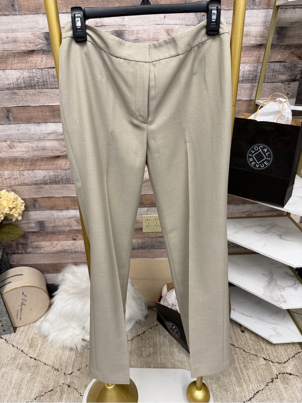 Kasper Khaki Tailored Trousers 2